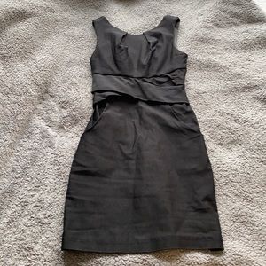 Gorgeous body con black dress